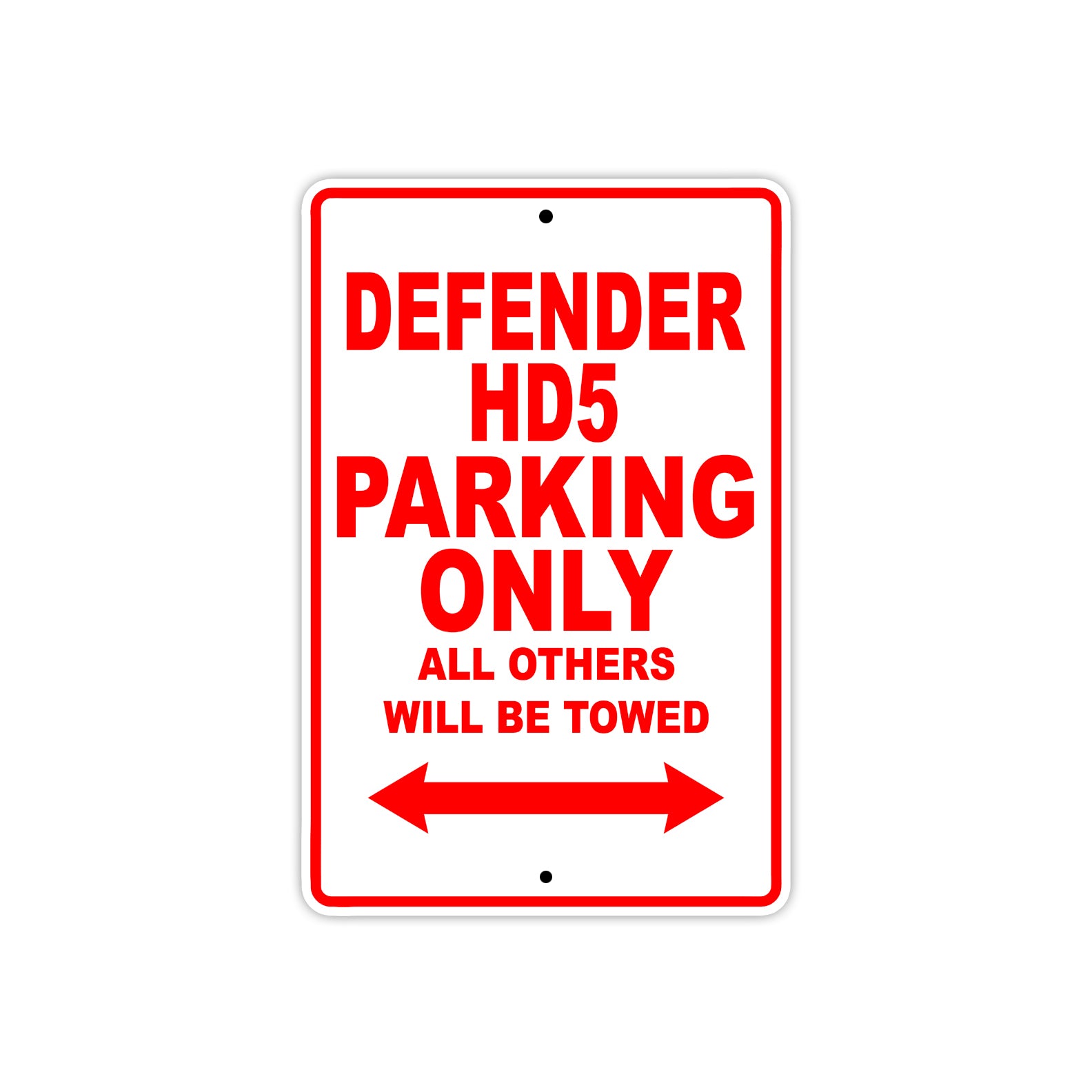 CAN-AM Defender HD5 Parking Only All Others Will Be Towed Aluminum Decor Garage Sign