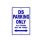 CAN-AM DS Parking Only All Others Will Be Towed Aluminum Decor Garage Sign