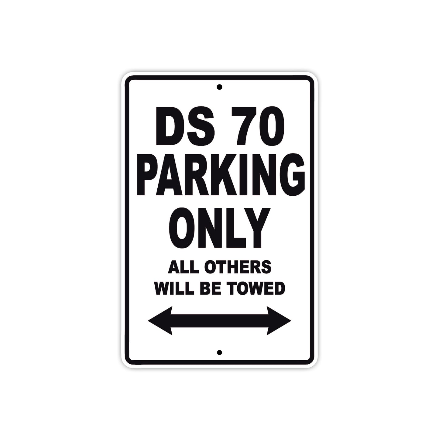 CAN-AM DS 70 Parking Only All Others Will Be Towed Aluminum Decor Garage Sign