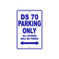 CAN-AM DS 70 Parking Only All Others Will Be Towed Aluminum Decor Garage Sign