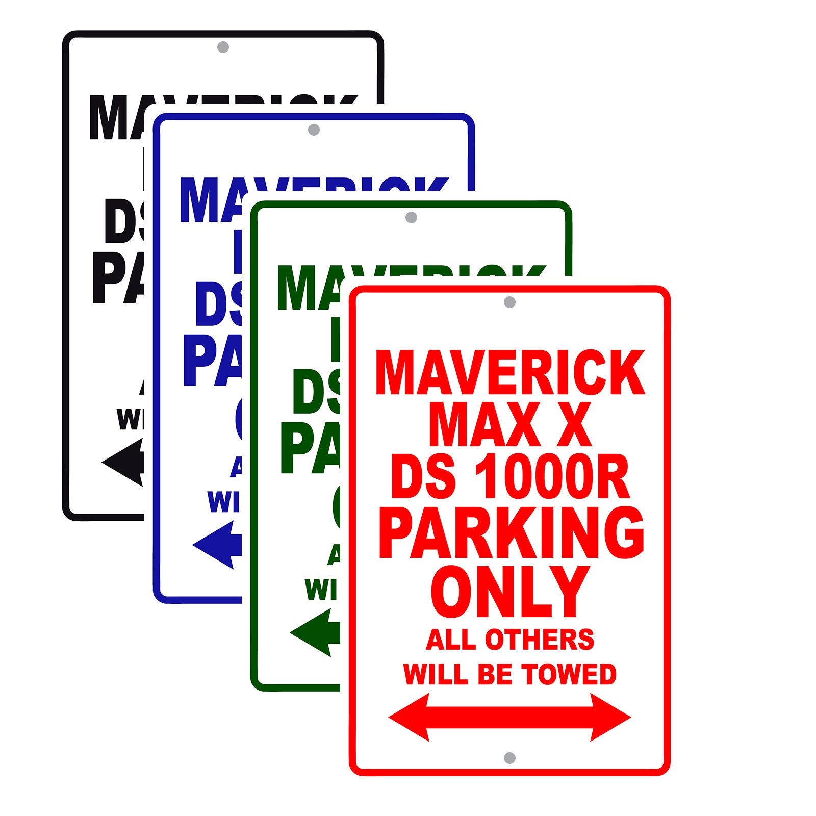 CAN-AM Maverick Max X DS 1000 R Parking Only All Others Will Be Towed Aluminum Decor Garage Sign