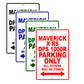 CAN-AM Maverick X RS DPS 1000 R Parking Only All Others Will Be Towed Aluminum Decor Garage Sign