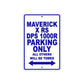 CAN-AM Maverick X RS DPS 1000 R Parking Only All Others Will Be Towed Aluminum Decor Garage Sign