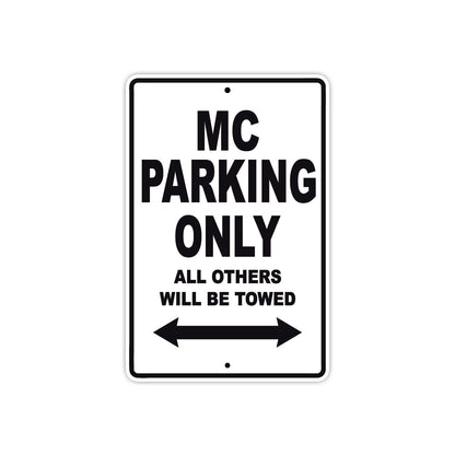 CAN-AM MC Parking Only All Others Will Be Towed Aluminum Decor Garage Sign