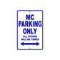 CAN-AM MC Parking Only All Others Will Be Towed Aluminum Decor Garage Sign