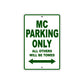 CAN-AM MC Parking Only All Others Will Be Towed Aluminum Decor Garage Sign