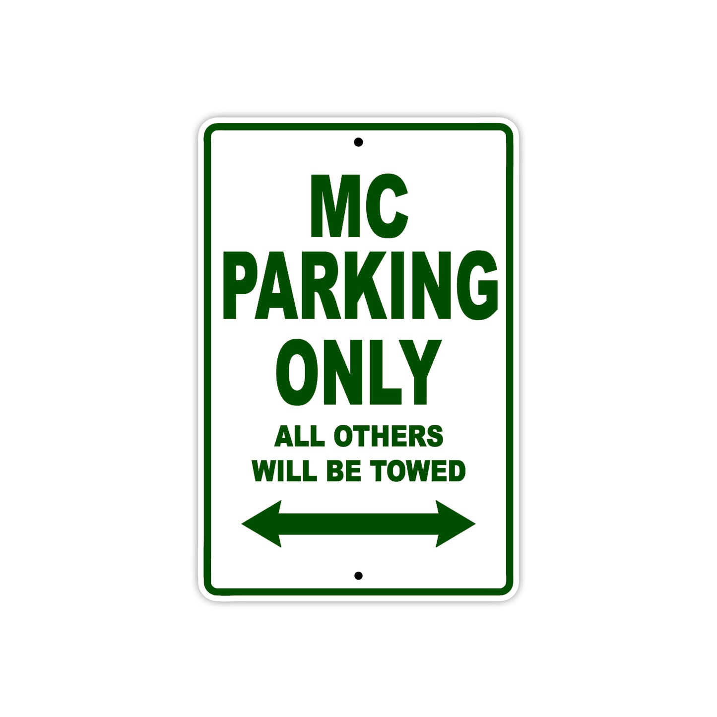 CAN-AM MC Parking Only All Others Will Be Towed Aluminum Decor Garage Sign
