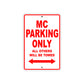 CAN-AM MC Parking Only All Others Will Be Towed Aluminum Decor Garage Sign