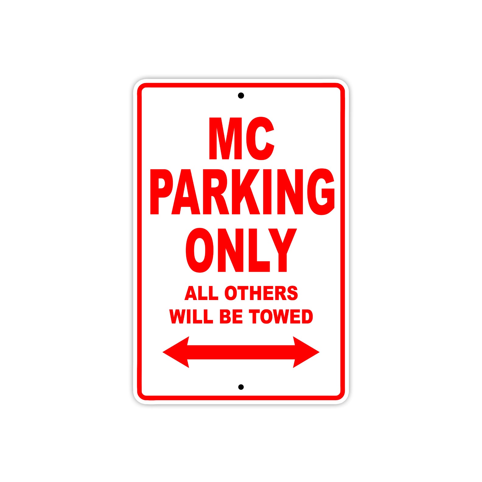 CAN-AM MC Parking Only All Others Will Be Towed Aluminum Decor Garage Sign