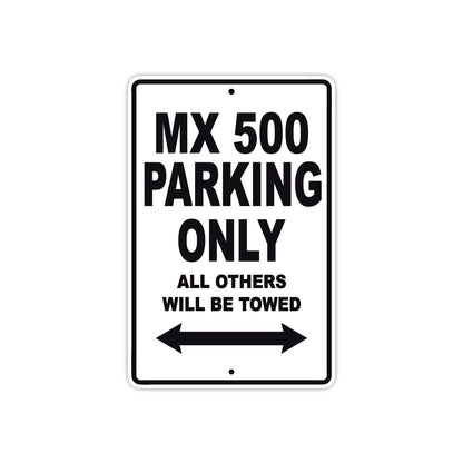 CAN-AM MX 500 Parking Only All Others Will Be Towed Aluminum Decor Garage Sign