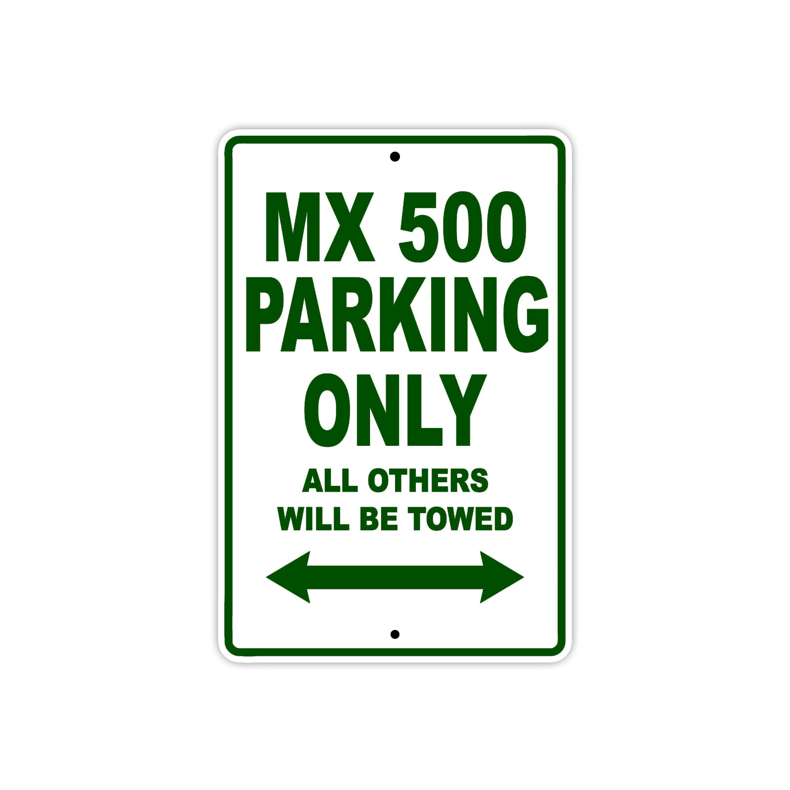 CAN-AM MX 500 Parking Only All Others Will Be Towed Aluminum Decor Garage Sign