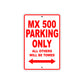 CAN-AM MX 500 Parking Only All Others Will Be Towed Aluminum Decor Garage Sign