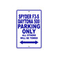 CAN-AM Spyder F3 S Daytona 500 Parking Only All Others Will Be Towed Aluminum Decor Garage Sign
