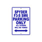 CAN-AM Spyder F3 S SM6 Parking Only All Others Will Be Towed Aluminum Decor Garage Sign