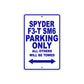 CAN-AM Spyder F3 T SM6 Parking Only All Others Will Be Towed Aluminum Decor Garage Sign