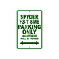 CAN-AM Spyder F3 T SM6 Parking Only All Others Will Be Towed Aluminum Decor Garage Sign