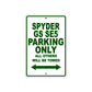 CAN-AM Spyder GS SE5 Parking Only All Others Will Be Towed Aluminum Decor Garage Sign