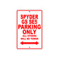 CAN-AM Spyder GS SE5 Parking Only All Others Will Be Towed Aluminum Decor Garage Sign