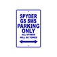 CAN-AM Spyder GS SMS Parking Only All Others Will Be Towed Aluminum Decor Garage Sign
