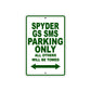 CAN-AM Spyder GS SMS Parking Only All Others Will Be Towed Aluminum Decor Garage Sign