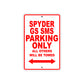 CAN-AM Spyder GS SMS Parking Only All Others Will Be Towed Aluminum Decor Garage Sign