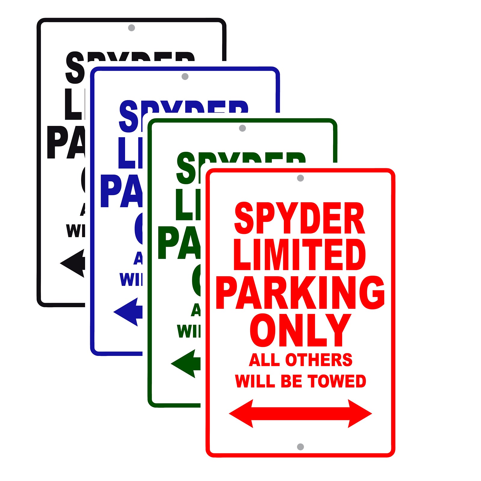 CAN-AM Spyder Limited Parking Only All Others Will Be Towed Aluminum Decor Garage Sign