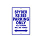 CAN-AM Spyder RS SE5 Parking Only All Others Will Be Towed Aluminum Decor Garage Sign