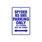 CAN-AM Spyder RS SM5 Parking Only All Others Will Be Towed Aluminum Decor Garage Sign