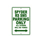 CAN-AM Spyder RS SM5 Parking Only All Others Will Be Towed Aluminum Decor Garage Sign