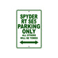 CAN-AM Spyder RT SE5 Parking Only All Others Will Be Towed Aluminum Decor Garage Sign