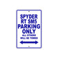 CAN-AM Spyder RT SM5 Parking Only All Others Will Be Towed Aluminum Decor Garage Sign