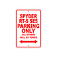 CAN-AM Spyder RT S SE5 Parking Only All Others Will Be Towed Aluminum Decor Garage Sign