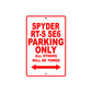 CAN-AM Spyder RT S SE6 Parking Only All Others Will Be Towed Aluminum Decor Garage Sign