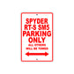CAN-AM Spyder RT S SM5 Parking Only All Others Will Be Towed Aluminum Decor Garage Sign