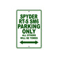 CAN-AM Spyder RT S SM6 Parking Only All Others Will Be Towed Aluminum Decor Garage Sign