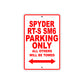 CAN-AM Spyder RT S SM6 Parking Only All Others Will Be Towed Aluminum Decor Garage Sign