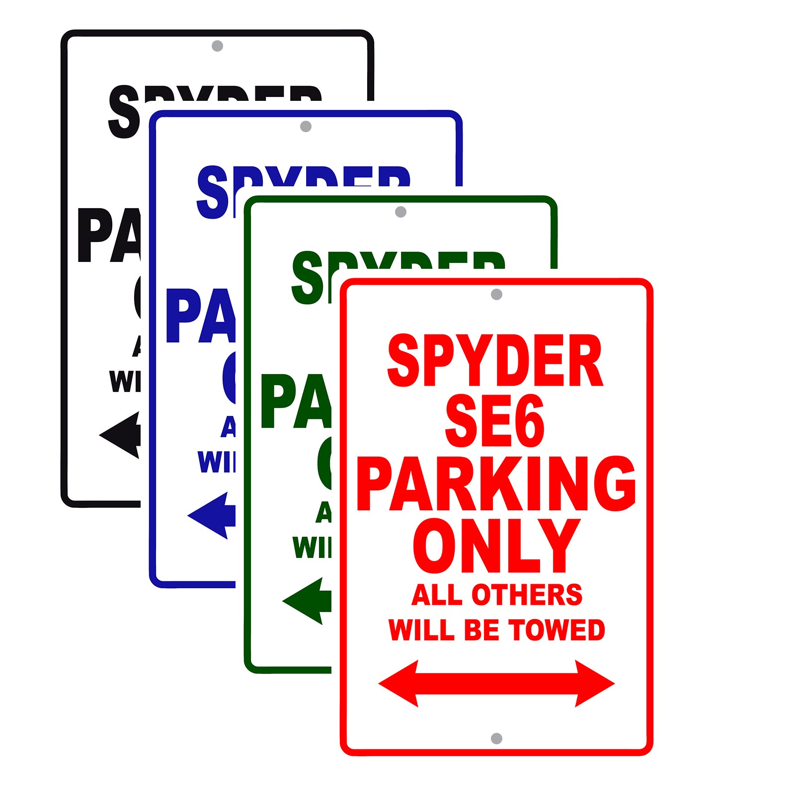 CAN-AM Spyder SE6 Parking Only All Others Will Be Towed Aluminum Decor Garage Sign