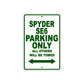 CAN-AM Spyder SE6 Parking Only All Others Will Be Towed Aluminum Decor Garage Sign
