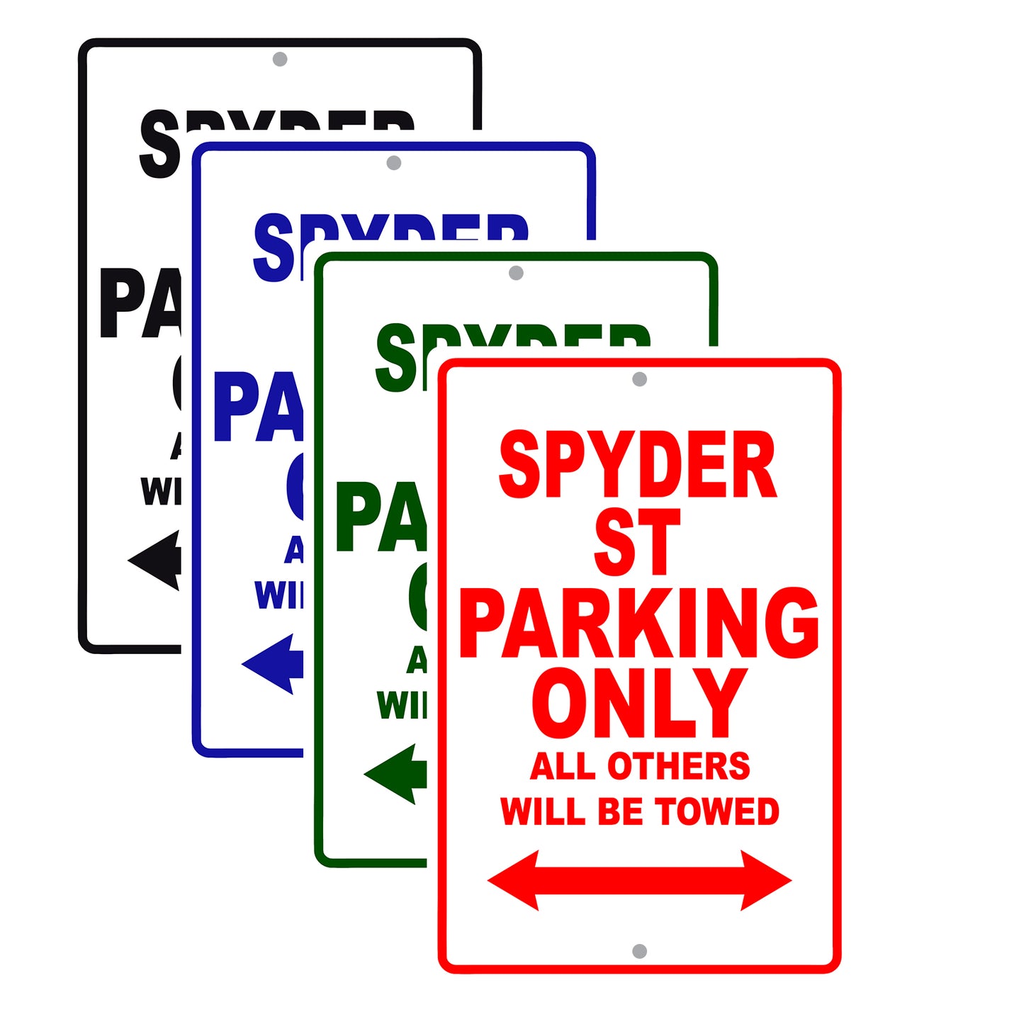 CAN-AM Spyder St Parking Only All Others Will Be Towed Aluminum Decor Garage Sign