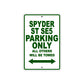 CAN-AM Spyder ST SE5 Parking Only All Others Will Be Towed Aluminum Decor Garage Sign