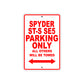 CAN-AM Spyder ST S SE5 Parking Only All Others Will Be Towed Aluminum Decor Garage Sign