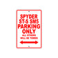 CAN-AM Spyder ST S SM5 Parking Only All Others Will Be Towed Aluminum Decor Garage Sign