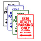 CAN-AM 6x10 Utility Parking Only All Others Will Be Towed Aluminum Decor Garage Sign