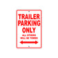 CAN-AM Trailer Parking Only All Others Will Be Towed Aluminum Decor Garage Sign