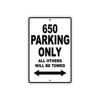 CFMOTO 650 Parking Only All Others Will Be Towed Aluminum Decor Garage Sign