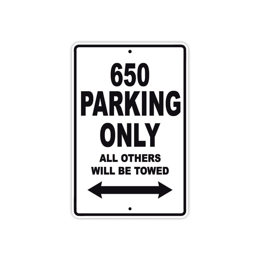 CFMOTO 650 Parking Only All Others Will Be Towed Aluminum Decor Garage Sign
