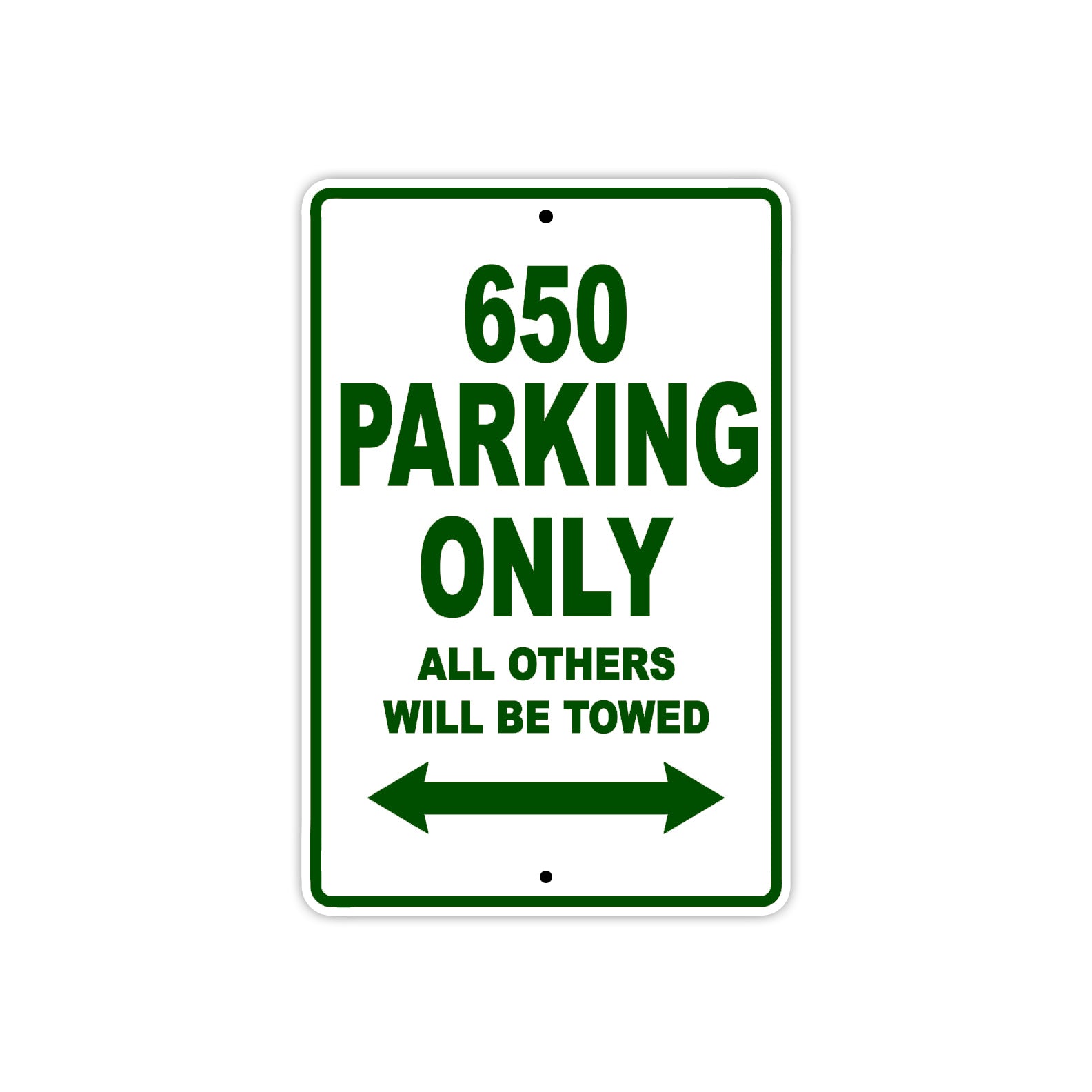 CFMOTO 650 Parking Only All Others Will Be Towed Aluminum Decor Garage Sign