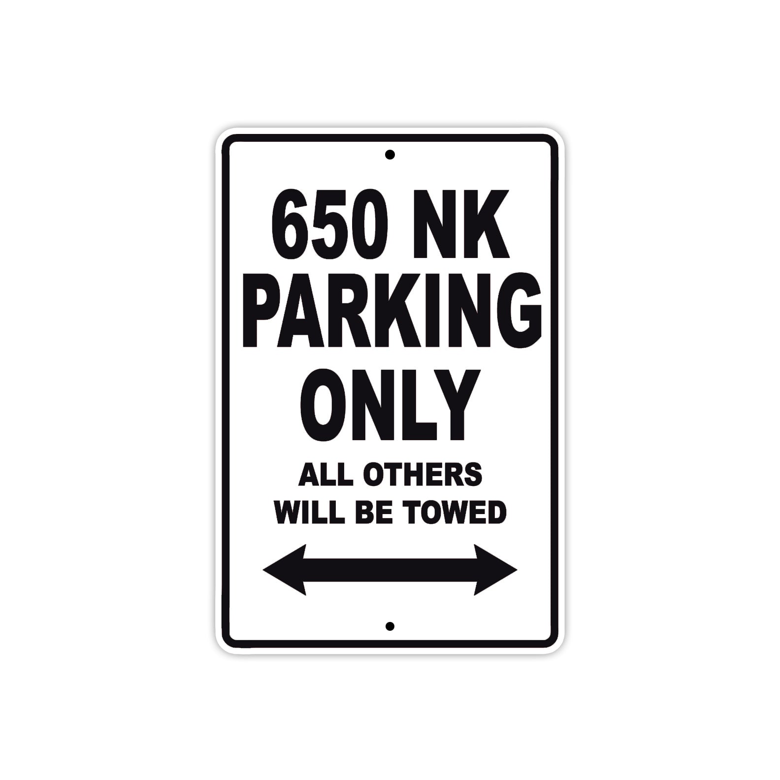 CFMOTO 650 NK Parking Only All Others Will Be Towed Aluminum Decor Garage Sign