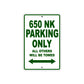 CFMOTO 650 NK Parking Only All Others Will Be Towed Aluminum Decor Garage Sign