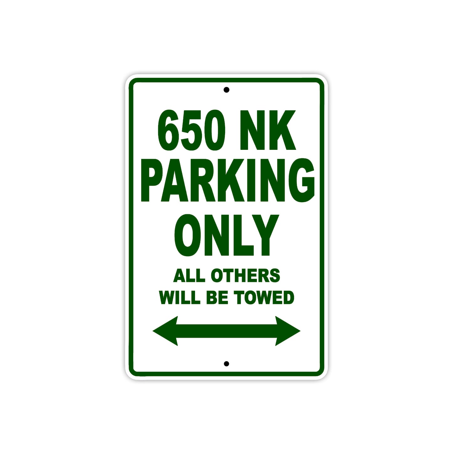 CFMOTO 650 NK Parking Only All Others Will Be Towed Aluminum Decor Garage Sign